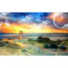 5D Diamond Painting Sunset Landscape Diy Round Water Diamond Embroidery Beach Mosaic Pattern Complete Design Home Decoration