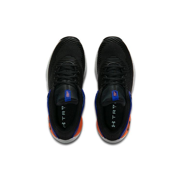 Under Armour Hovr Apex 2 Cushioning Durable Breathable Low Top Training Shoes Men Sneakers Black Blue Orange 3023007-003
