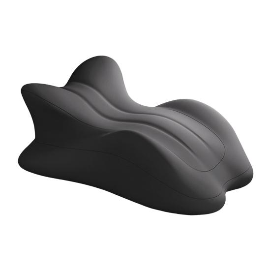 

Подушка для ягодиц для пар 3D Изогнутая Волнистая Подушка для спины Поддержка в нескольких положениях Подушка-клин из пены с памятью для лежания и сидения в кровати Интимность пар B темно-серого