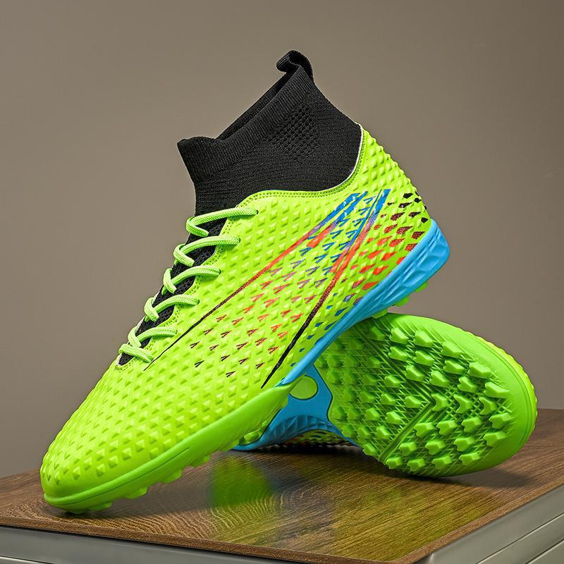 2025 new high-top AG long nails TF broken nails outdoor students adult game training football shoes men