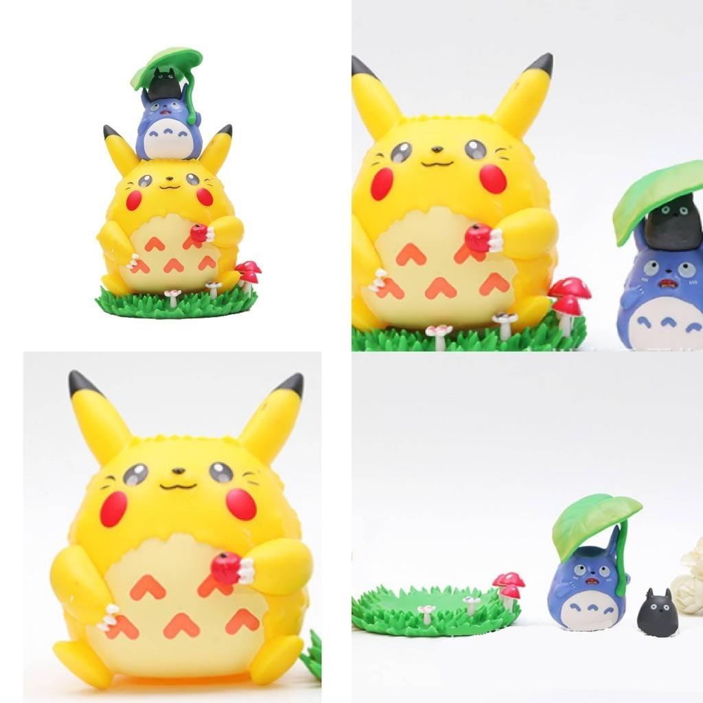 Adorable Pokemon Pikachu My Neighbor Totoro Decorative Character Figure Model Toy For Collectors