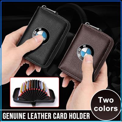 Leather Car Driver's License ID Card Bank Card Wallet Car Styling For M Performance 1 3 5 7 Series M3 M4 M5 M6 X1 X3 X5 X6 X7 E30 E34 E36 E39 E4