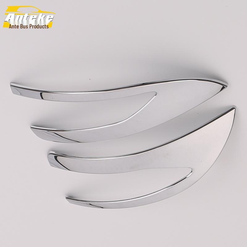 Rearview Mirror Trim for 16 Tiida Models: Reflector Cover Bright Strip Decoration