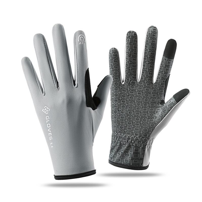 Ice Silk Touchscreen Gloves for Men & Women - Summer Sports, Cycling, Running, Driving, Anti-Slip, Lure Fishing
