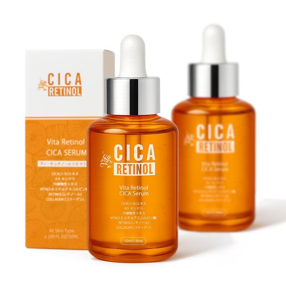 

MITOMO LIFE Serum Made in Retinol Cica Soothing Highly Moisturizing Face Care 2-Piece Set, Japan, & Formula, Care, Serum, [LIMIT-CC050x002]