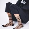 I Hate Monday [IHM2501M06] Man Socks Black Stripe Lip Socks