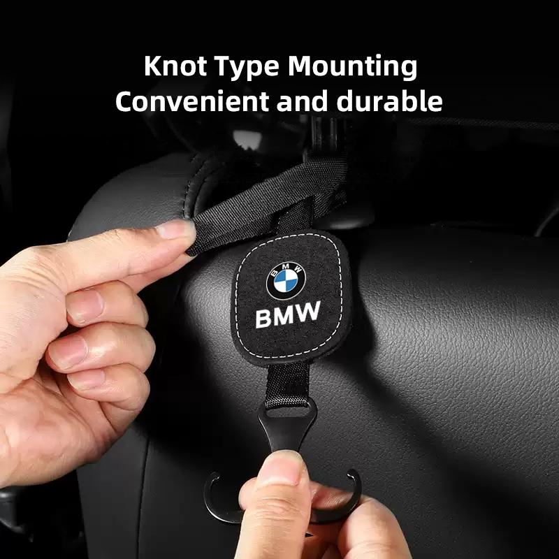 Rücksitzhaken Wildleder Metall Aufbewahrungshalterung Für BMW X1 X2 X3 X5 X4 X6 X7 G30 G20 G32 G11 G12 F40 F30 F20 F10 F34 F07 F44