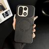 For OnePlus 15 Case Embossed Litchi Pattern Leather Magnetic Wireless Charging Anti-Fingerprint Comfortable Grip Soft Cover