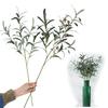 77cm Künstliche Olivenbaumzweige mit Olivenfrucht Grünes Blatt Kunstpflanzen-Bouquet für Hochzeit Zuhause Vasendekor Partyzubehör Geschenk