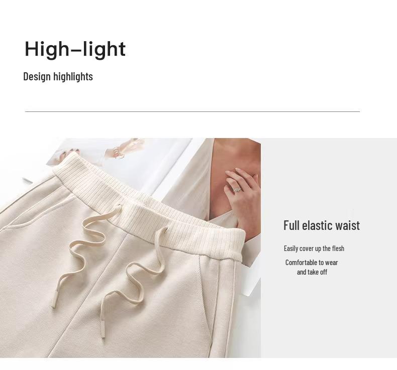 Pantaloni largi de cașmir gri pentru femei, căptușiți cu fleece, amestec de lână, lungi până la podea, toamnă și iarnă 2024.