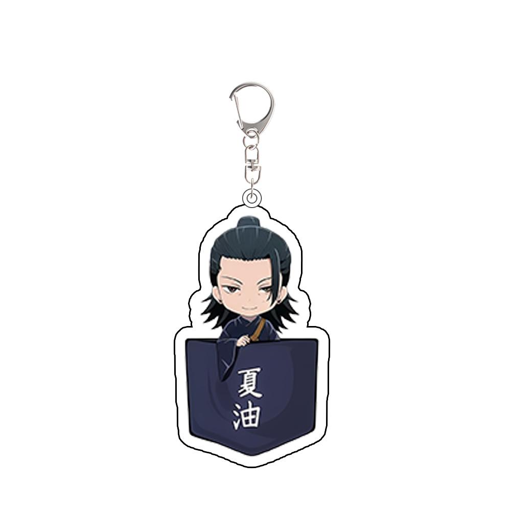 For Anime JJK Fushiguro Megumi Gojo Satoru Zenin Mai Nanami Kento Inumaki Toge Acrylic KeyChain Backpack Accessories Gift