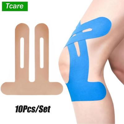 10Pcs Kinesiology Tape For Knees Support Stability Waterproof Elastic Breathable Hypoallergenic Latex-Free