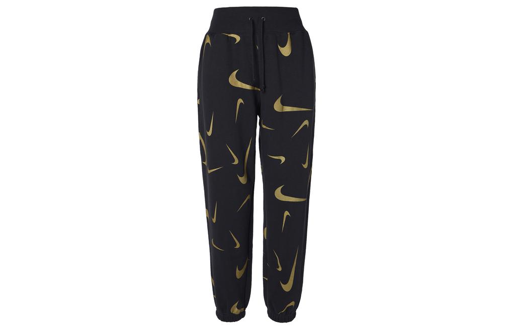 Nike Knitted Sweatpants Women's Black Thickened Sweatpants FB8755-010