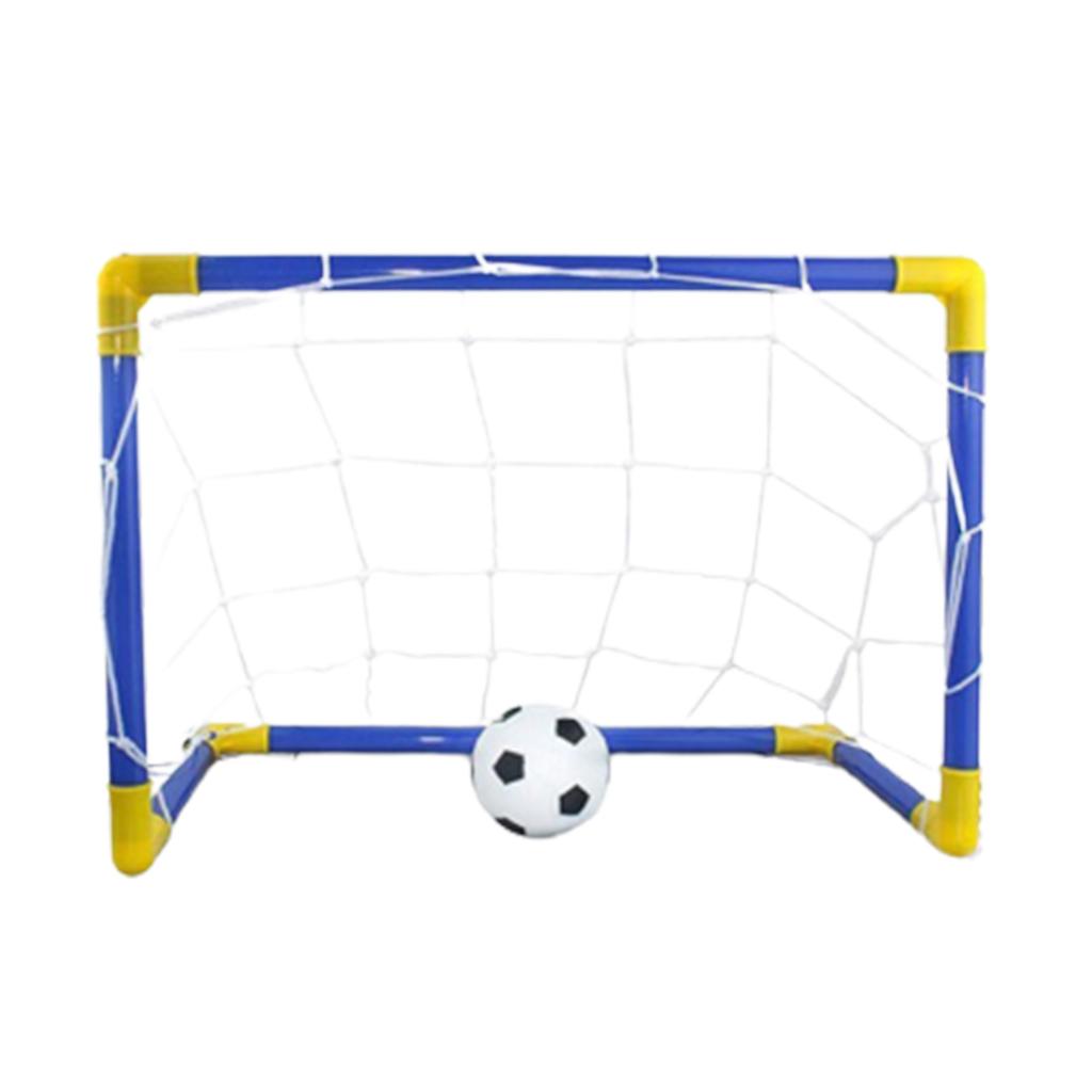 Indoor Mini Folding Football Soccer Ball Goal Post Net Set Pump Kids Sport Outdoor Home Game Toy Child Birthday Gifts Plastic