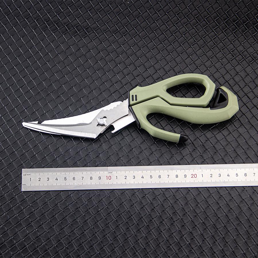 Multi-Function Camping Scissors - Detachable Kitchen Scissors with Non-Slip Grip & Protective Sheath, Perfect for Outdoor Activi