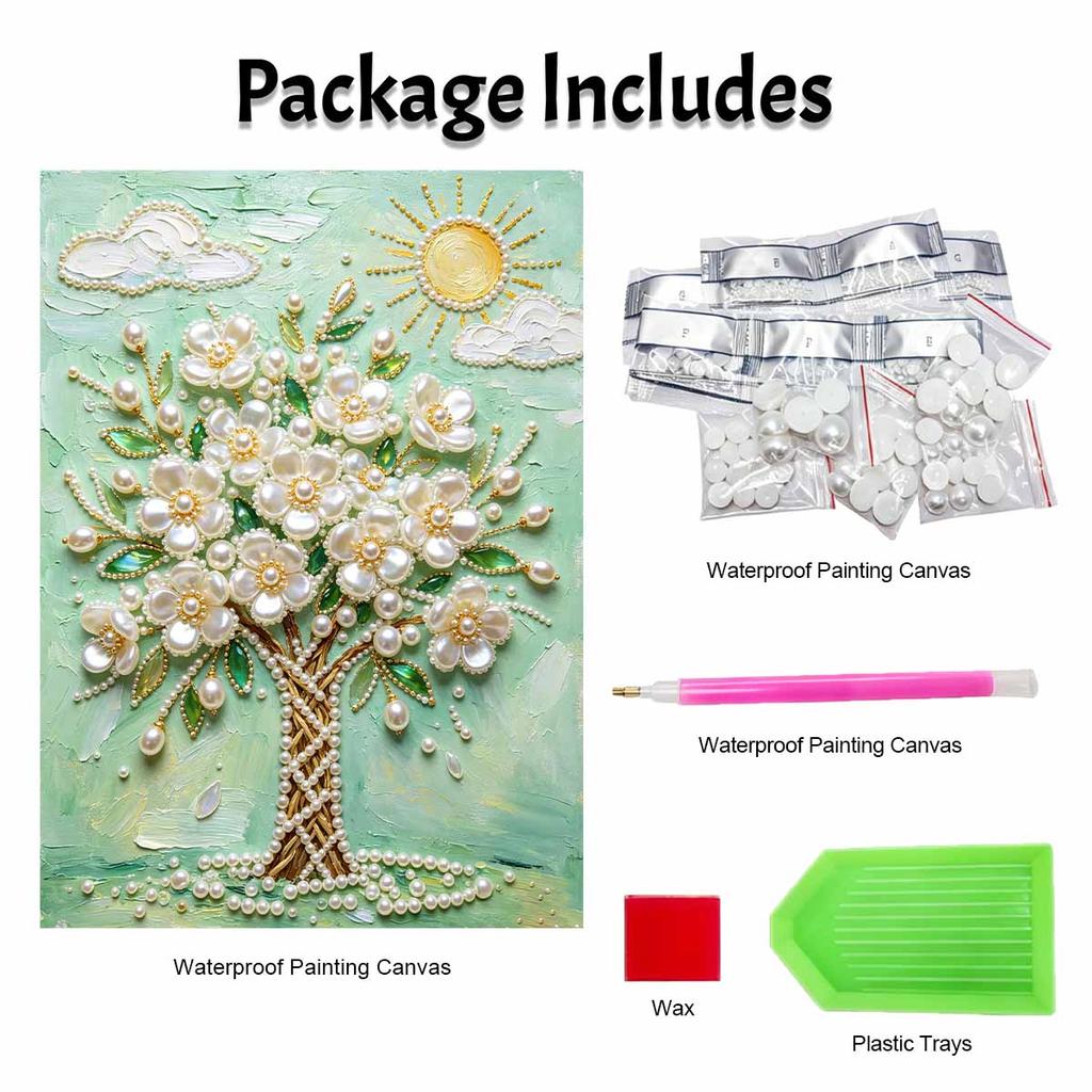 Flower Pearl Painting Handmade Diy Pearl Art Painting Stickers Home Decoration Gifts.