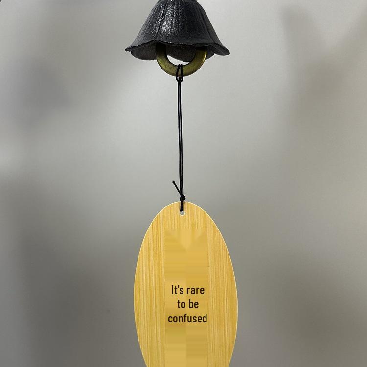 

Текст Дзен Чавунний Вітряний Дзвіночок: Японський ретро-дзвіночок для прикраси патіо на відкритому повітрі Life s Seed and Universe