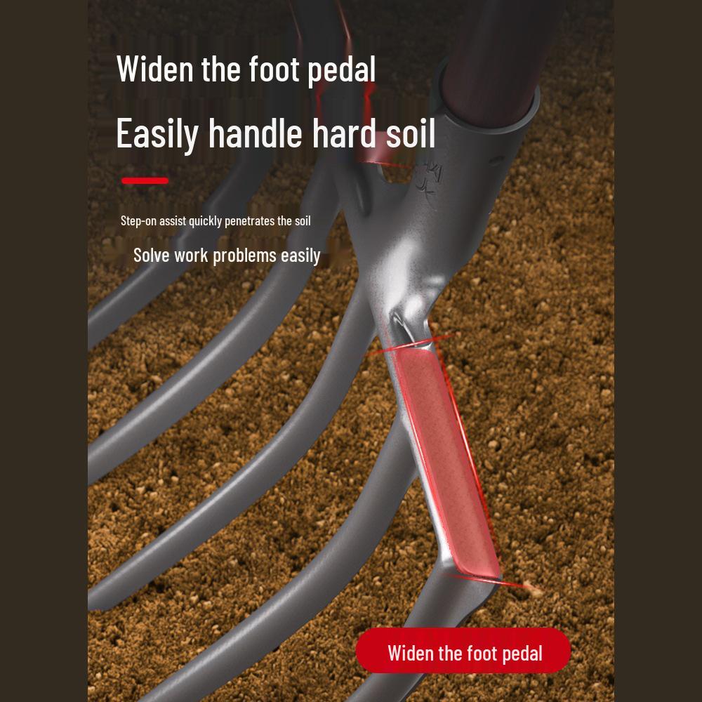 Manual Steel Fork & Shovel Set for Digging Sweet Potatoes and Loosening Soil
