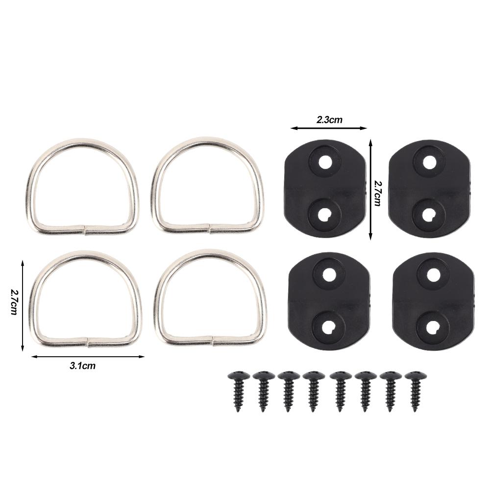 

D-образное вытяжное кольцо Универсальная пряжка для кармана багажника автомобиля Крепежная петля для сетчатой сумки на багажнике автомобиля