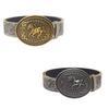 Floral Engraved PU Belt for Jeans Women Vintage Horse Pattern Buckle Waist Belt