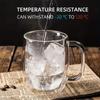 350ml Double-layered Glass Cups Transparent Insulated Coffee Cups and Tea Cups with Handles for Cappuccino Milk Juice Drinkware