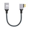 Compactly 90Degree Connectors Mini HDMIs To HDMIs Cord For Cameras Tablets Highly Speed Data Transmission Accessories 15cm