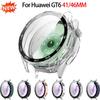 Hülle+Gehärtetes Glas Für Huawei Watch GT 6 41/46mm PC-Abdeckung Mit Skala Harte Bumper-Schale Für Huawei Band GT6 46/41mm Schutz