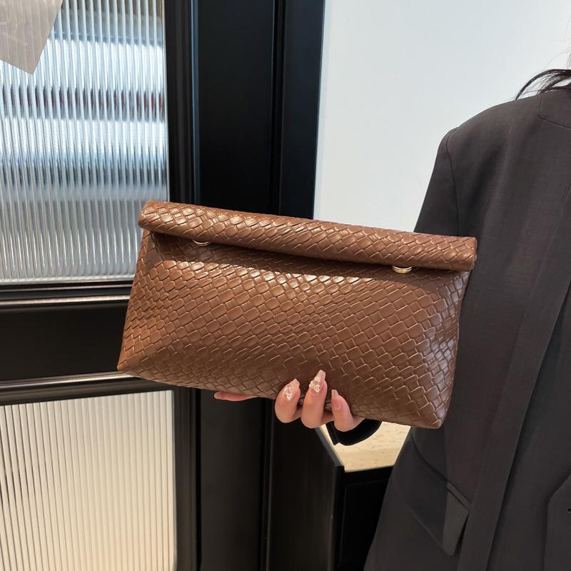 Elegantní multifunkční dámská psaníčko velká kapacita tkaný vzor večerní kapsa na telefon peněženka na mince luxusní dlouhá peněženka