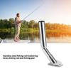 Foldable Rustproof Stainless Steel Fishing Rod Holder Deck Mount Rod Stand With Split Leg Design Strong Load Capacity