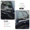 Exterior Rear View Mirror Cover Trim Decor For Dodge Ram 1500 2018+ Carbon Fiber