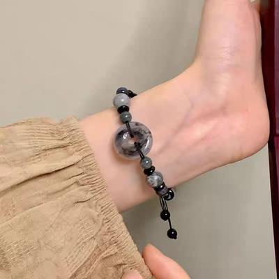 Vintage Chinese Style Beaded Bracelet Chinese Style Antique Bracelet Bamboo Beaded Bracelet