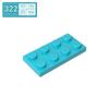 BRICKE 2x4 Compatible Building Plates for LEGO 3020 MOC Parts - Small Thin Bricks