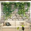1 piece brick wall natural plant background banner suitable for birthdays holidays parties multiple sizes to choose from
