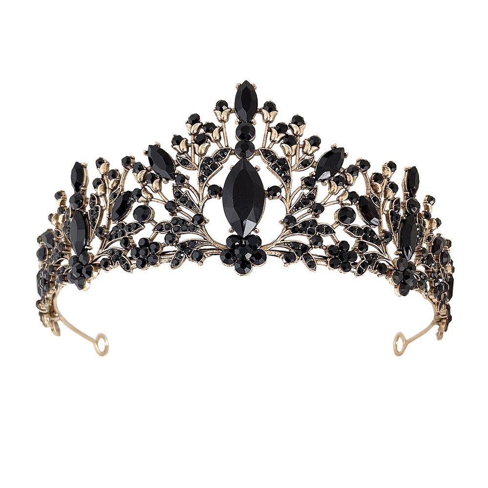 Korean Alloy Rhinestone Bridal Crown Marquise Rhinestone Princess Crown Wedding Dress Accessories Bridal Tiara