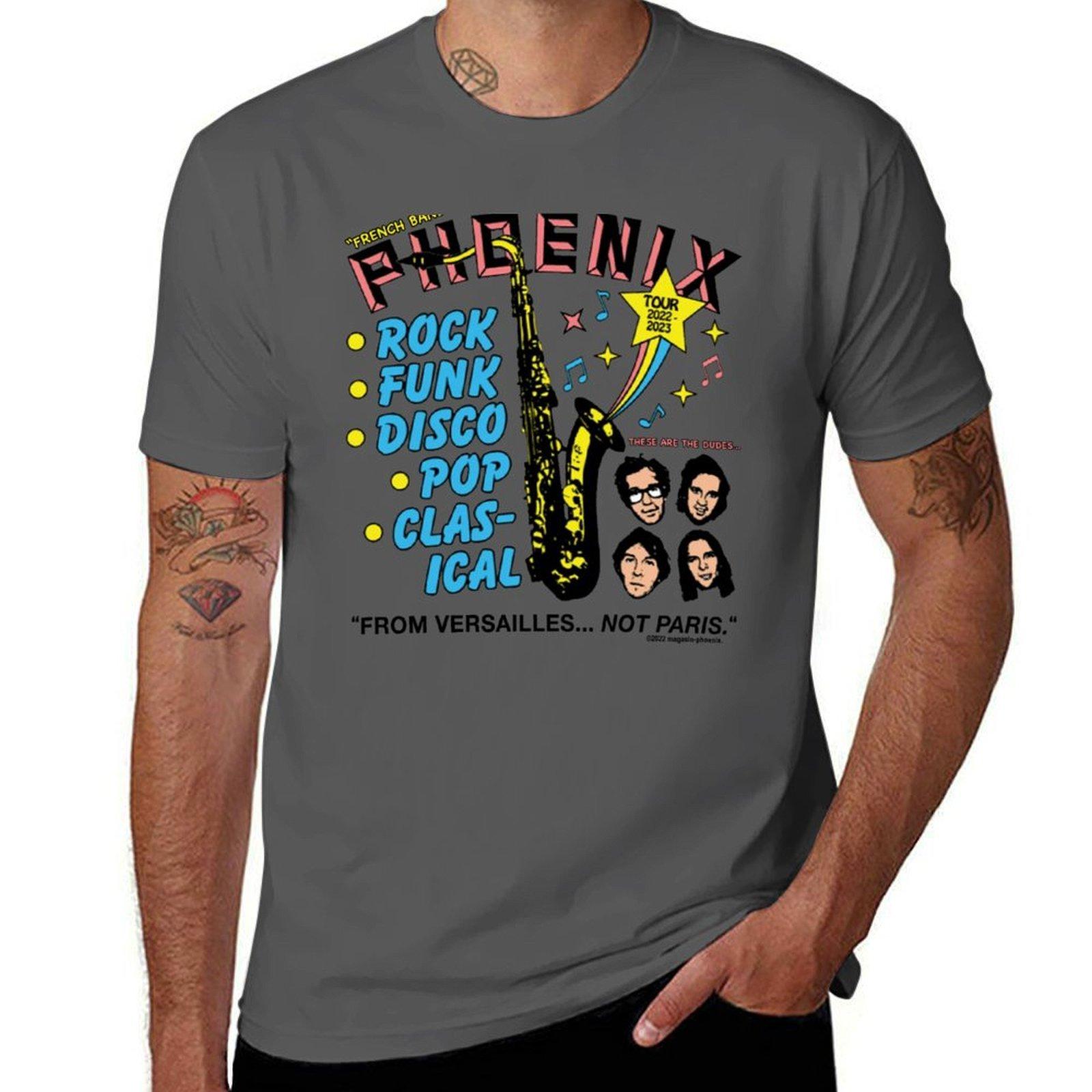 

Phoenix - French Band T-Shirt cotton t shirt man man t shirt cotton high quality T-Shirt 4XL