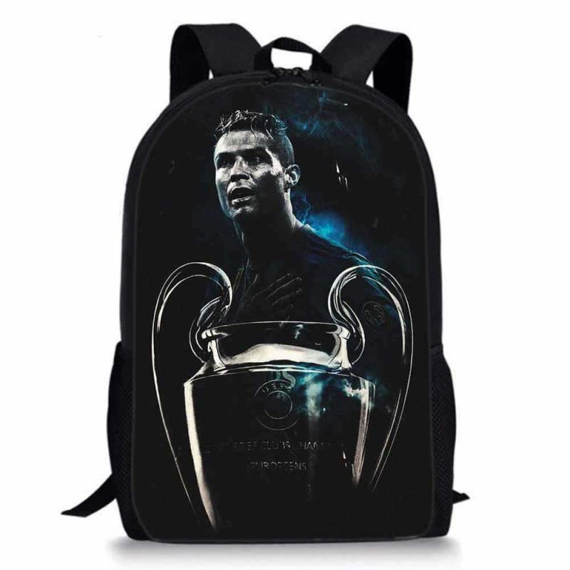 Cristiano Ronaldo Basketball Sports Backpack With Waterproof Polyester For Middle School Students