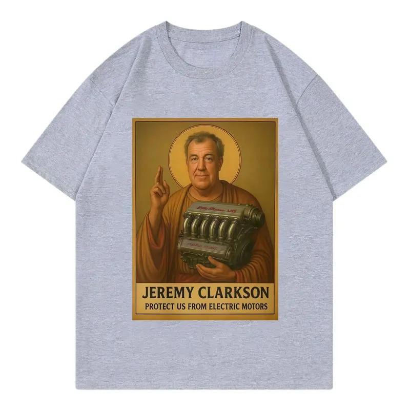 Jeremy Clarkson Chraň nás před elektromotory Tričko Top Gear Vtipné Meme Grafické Tričko Unisex Ležérní Móda Volná Trička