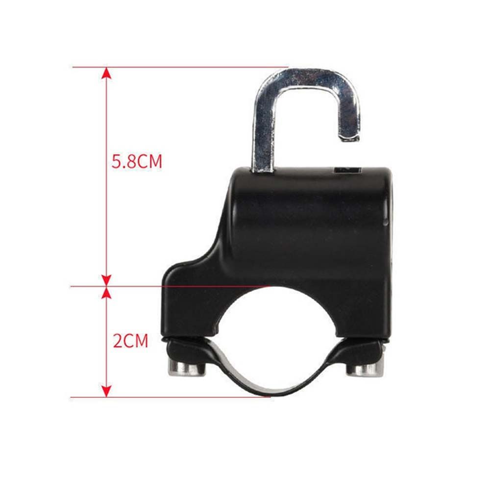 Security Dirt Bike Motorbike Helmet Lock Handlebar Lock Helmet Hook Motorcycle