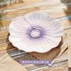 Pink Ceramic Flower Plate Dining Plates Decorative Bowl Dessert Plate Soup Bowls Water Cup Serving Plates Fruit Bowl Snack Bowls
