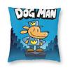 Dogman Cartoon Kids  Dog Man Pillowcase Printed Polyester Cushion Cover Decorative  Pillow Case Cover Home Square