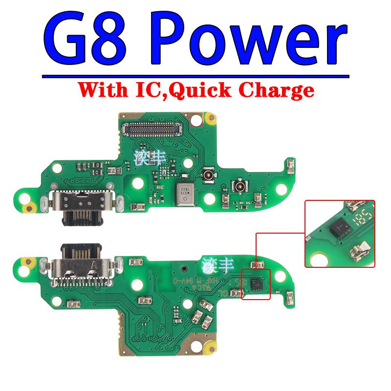 Usb Dock Charger Connector for Motorola Moto G6 G7 G8 Power Plus Play Lite Us Brazil Version Charging Board Module Flex Ports