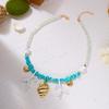 Vacation Ocean Series Shell Starfish Conch Pendant Necklace For Women Irregular Stones Coral Pearl Choker Beach Party Jewelry