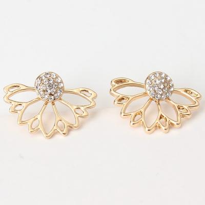 Accesorii Cercei de Damă la Modă, Cercei Boutique Diamant Lotus Gol Cercei