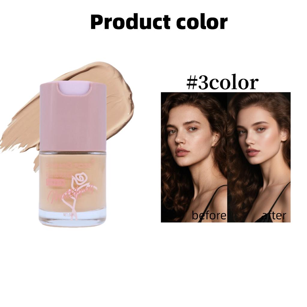 Foundation Flüssiger Concealer Ölkontrolle Langanhaltendes Make-up Natürlich Wasserdicht Schweißfest BB Cream