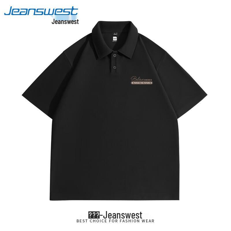 Jeanswest Herren Waffelstrick Kurzarm Poloshirt