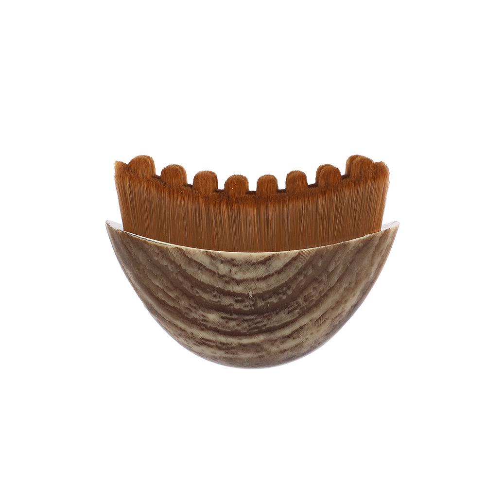 

Portable Cross-Border Facial Massage Brush - Multi-functional Synthetic Fiber with Single Wooden Handle for Facial Care and Makeup. 8x5cm