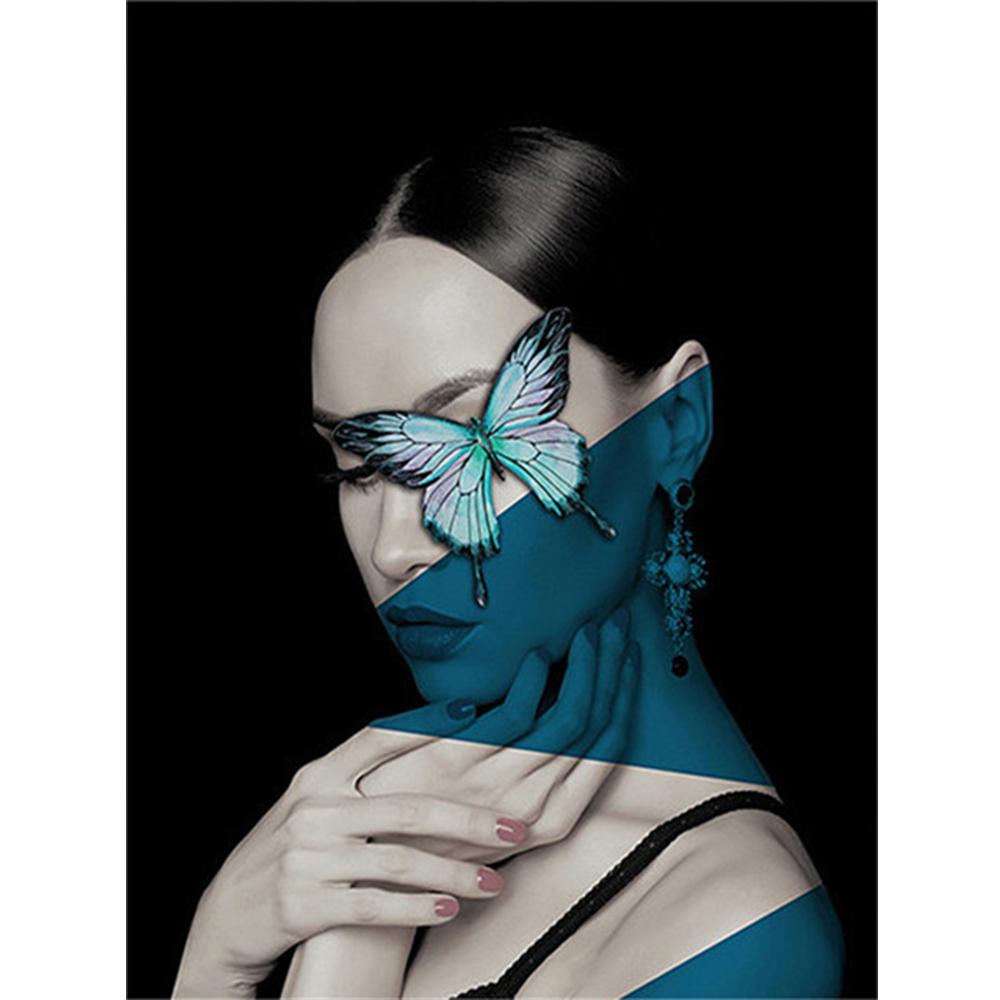 Volle quadratische/runde Diamantmalerei Porträt Frau Strasssteine ​​5D DIY Diamantstickerei Verkauf Schmetterling Mosaik Dekor