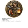 Moonshine Outlaws Club Collectible Coin Double-Sided Vintage Metal Drinking Skull Souvenir Coin Collectors Keepsake Token Gift