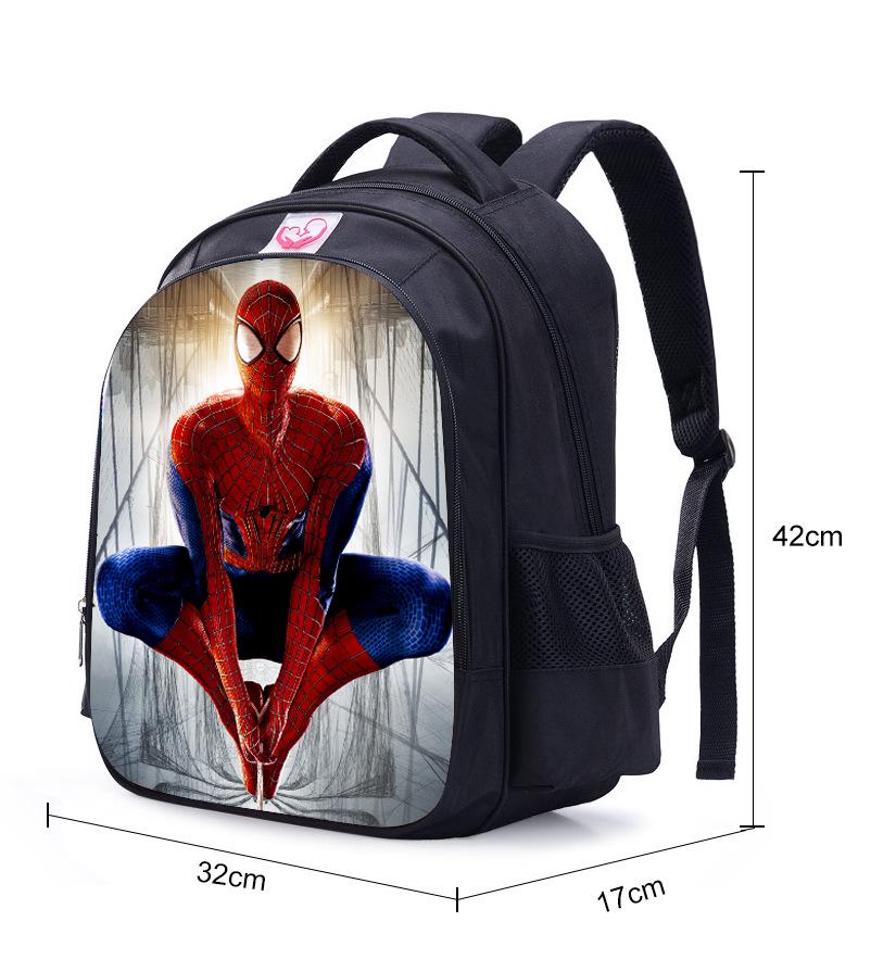 Spiderman Pattern Children's Cartoon Backpack