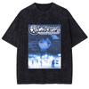Japanese Manga Lain Print Tshirt For Men Women Clothing Harajuku Washed Oversized T Shirt Summer Cotton Short Sleeve Tee Tops